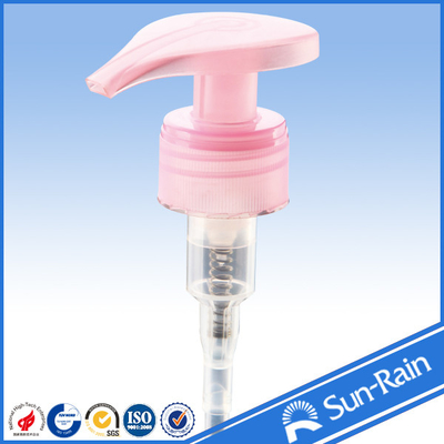 Warna pink 28/410 plastik pompa lotion untuk botol kosong