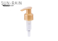 PP Bahan Plastik pompa lotion dispenser bergaris aluminium halus 1.2cc SR-303